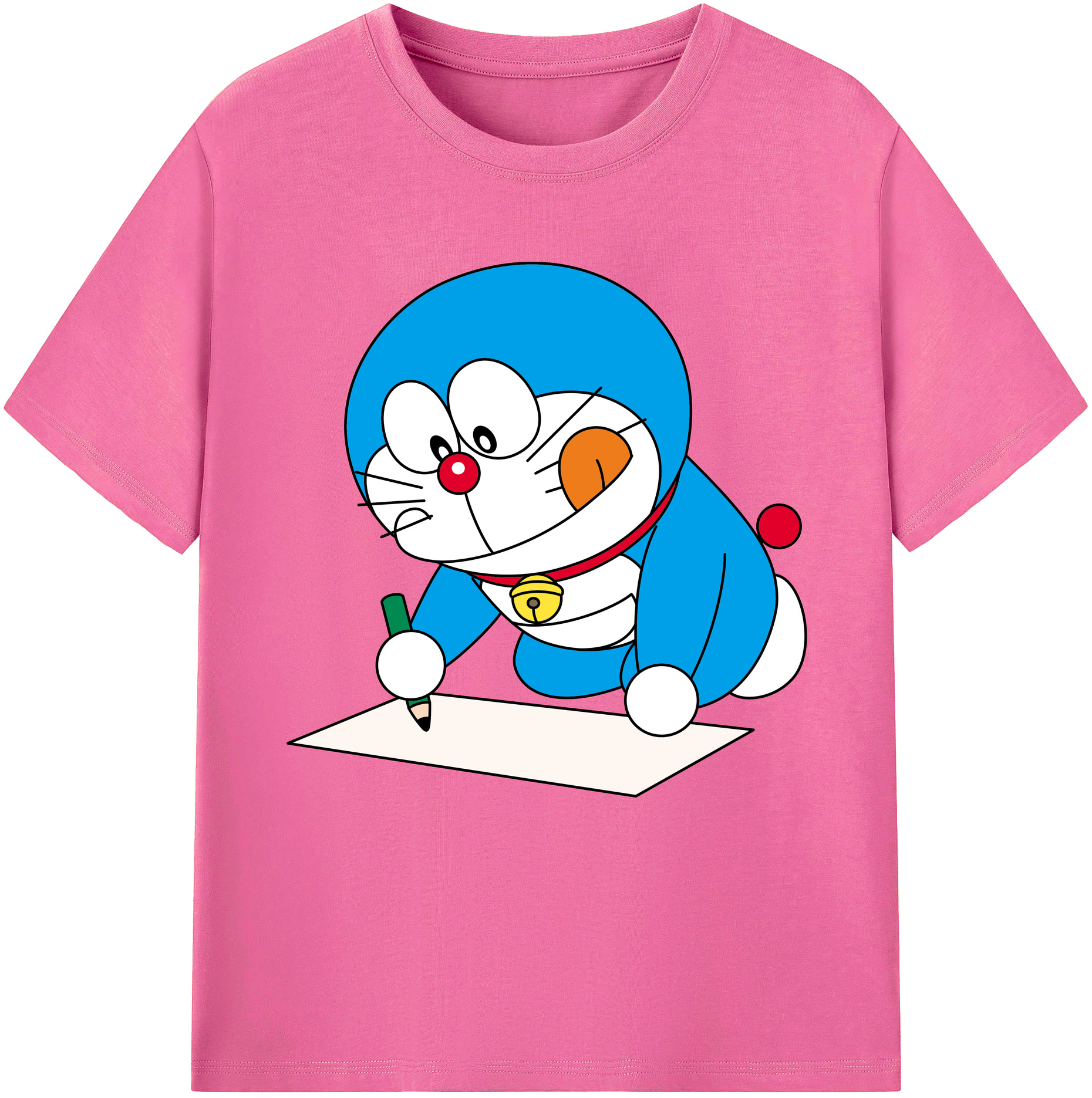 （画像用） ドラえもん Doraemon レディースカジュアルプリントTシャツ（綿100％）